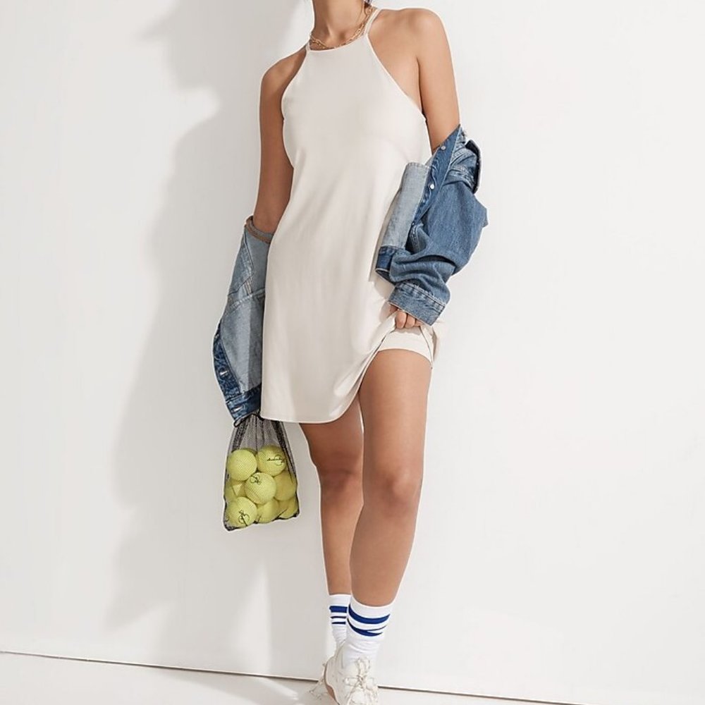 Madewell NWT Flex Fitness Dress In Harvest Moon